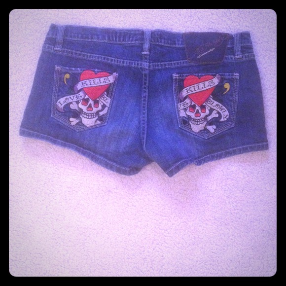 Ed Hardy Denim Shorts