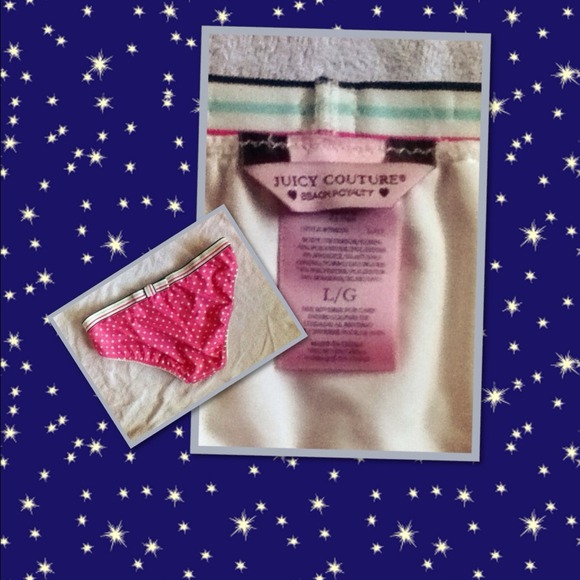 🎉🎉Bikini bottoms- pink w/polka dot, stripe, bow - Picture 2 of 2