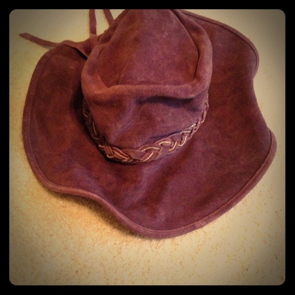 Suede festival hat
