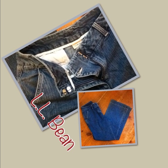 🎉🎉L.L. Bean mid-rise jeans straight/wide leg