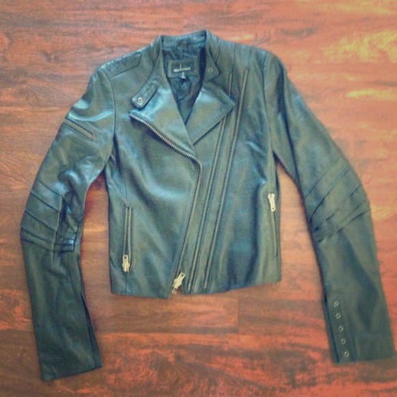 REDUCED! Moda International Leather Biker Jacket