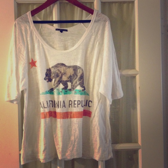 💋SOLD💋 oversize burnout t-shirt Cali