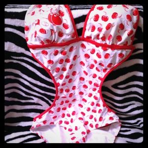 ⚠️🍒🍒Cherry Coke Cut Out Monokini🍒🍒⚠️