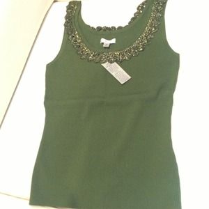 Green sleeveless top