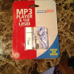 Mp3 player 1G holds 250 songs