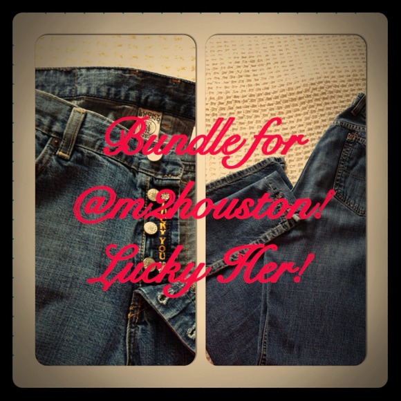 Bundle 2 pairs Lucky denim for @m2houston