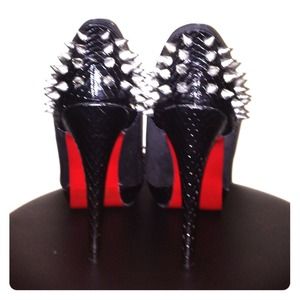 Sexy/Fierce Spike Black Heels