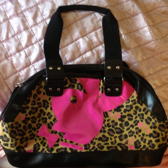 Leopard Print Playboy Bunny Overnight Bag.