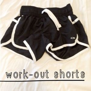 Cute Black and White Work Out Shorts