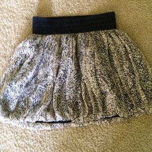 Flirty mini skirt.