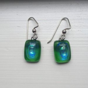 glass earrings