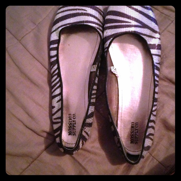 Blackish purple and silver flats!