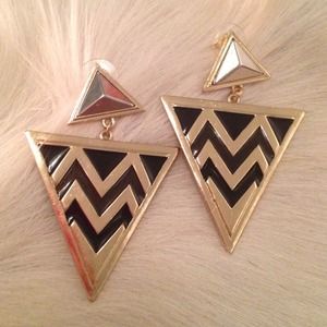 Tribal Aztec Gold earrings