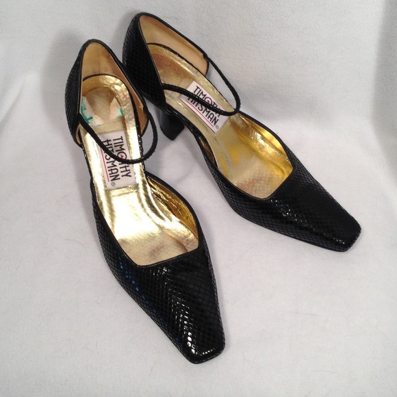 Timothy Hitsman Reptile Ankle Strap Shoes