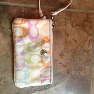 Authentic Coach wristlet!!!