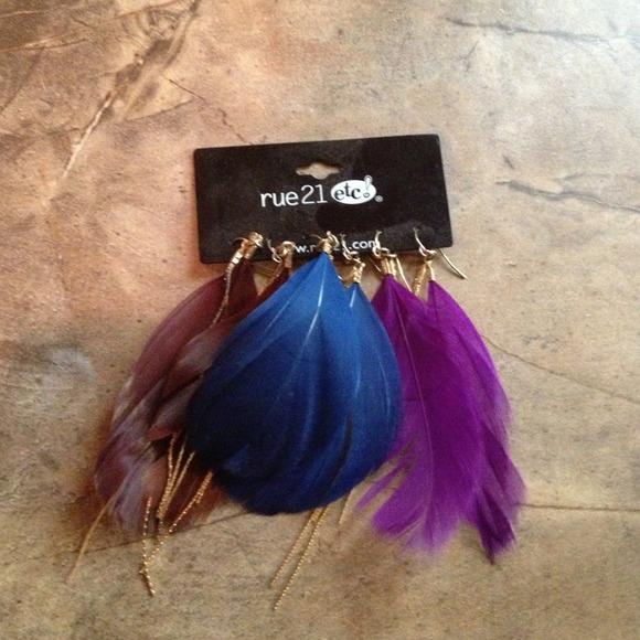 Feather earrings