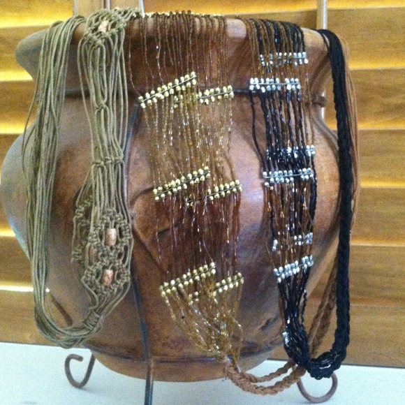 Accessories - 🎈Hand crafted from India hobo belts (3) in bundle