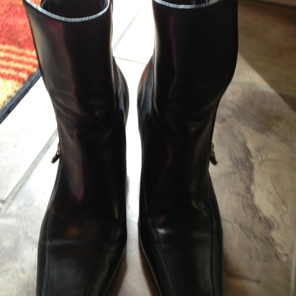 Black ankle boots