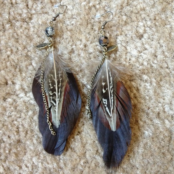 Feather  earrings