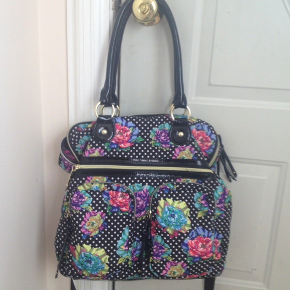 Reduced!!! Betsey Johnson  bag + free makeup bag!