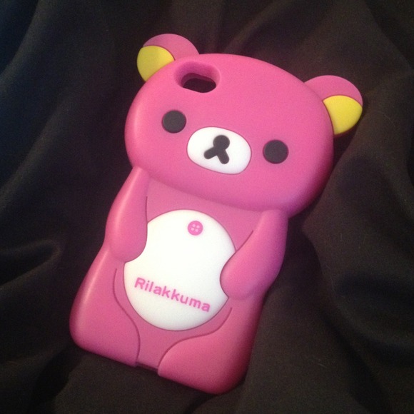 Pink Rilakkuma iPhone 4S case. - Picture 1 of 2