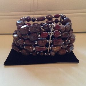 Five tier beaded bracelet