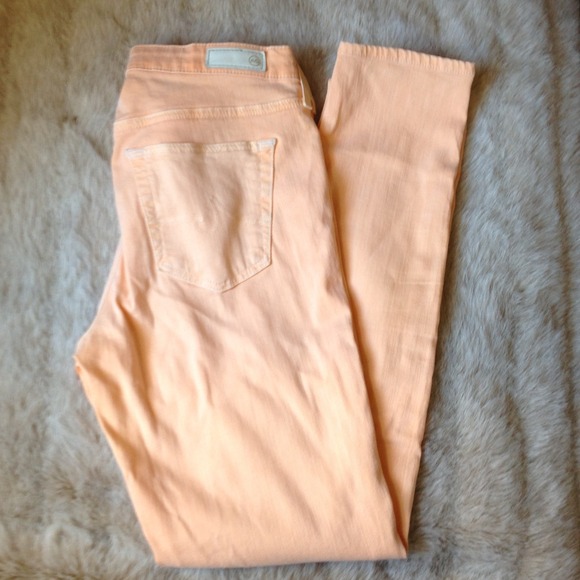 AG (Adriano Goldschmied) SupSkinny Jeans W28 Peach