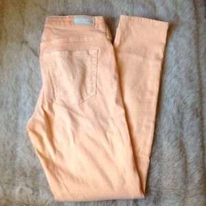 AG (Adriano Goldschmied) SupSkinny Jeans W28 Peach