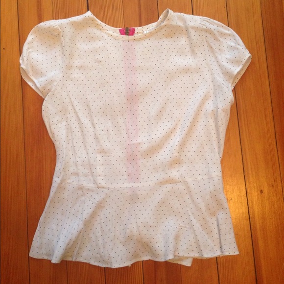 BUNDLED Petticoat Alley Polka Dot Peplum Top