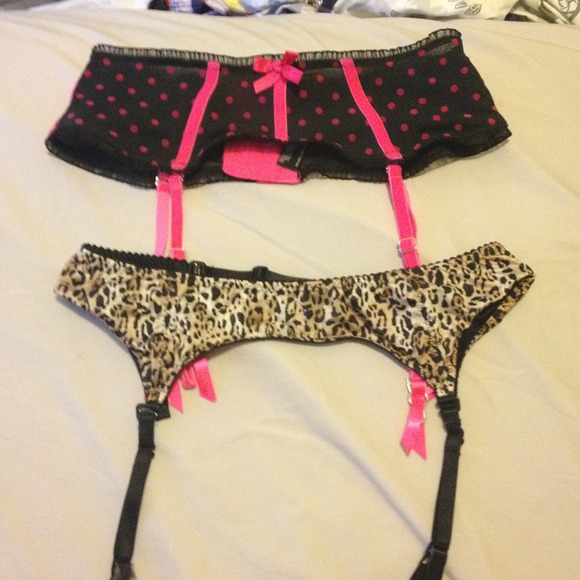 2 Victoria's Secret garter belts