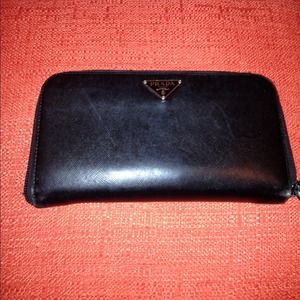 Authentic Prada wallet .