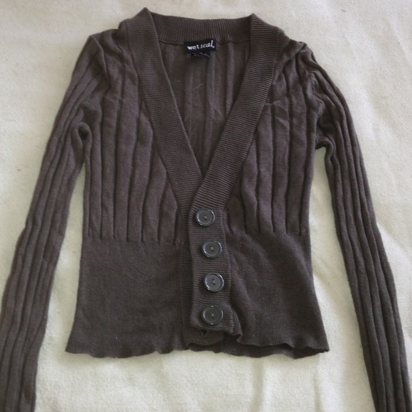 Forest green thin cardigan