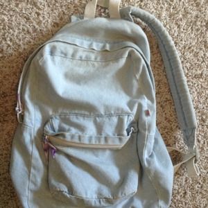American Apparel Denim Backpack Light Wash