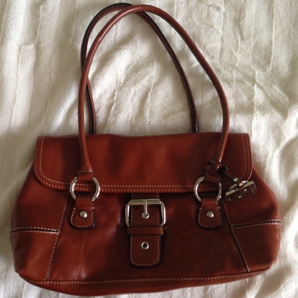 SOLD!!! in bundle Gani Bernini tan leather satchel - Picture 2 of 3
