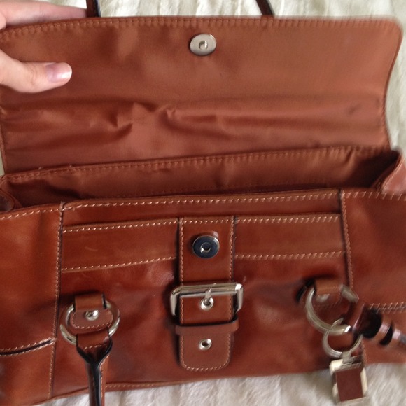 SOLD!!! in bundle Gani Bernini tan leather satchel - Picture 3 of 3
