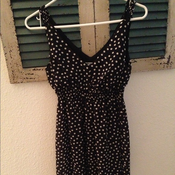 Black and white polka dot dress - Picture 2 of 3