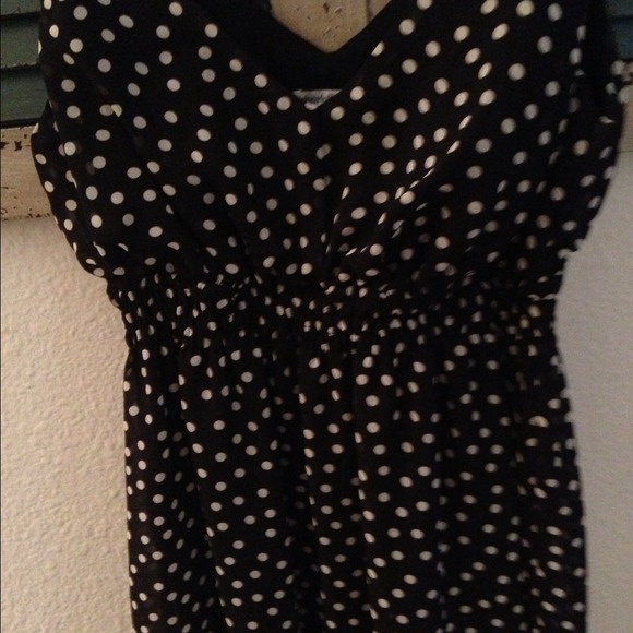 Black and white polka dot dress - Picture 3 of 3