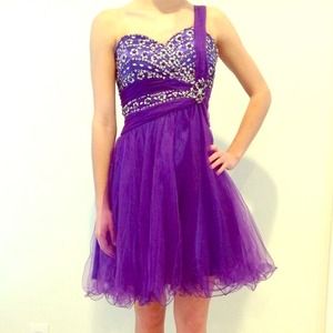 Purple prom dress