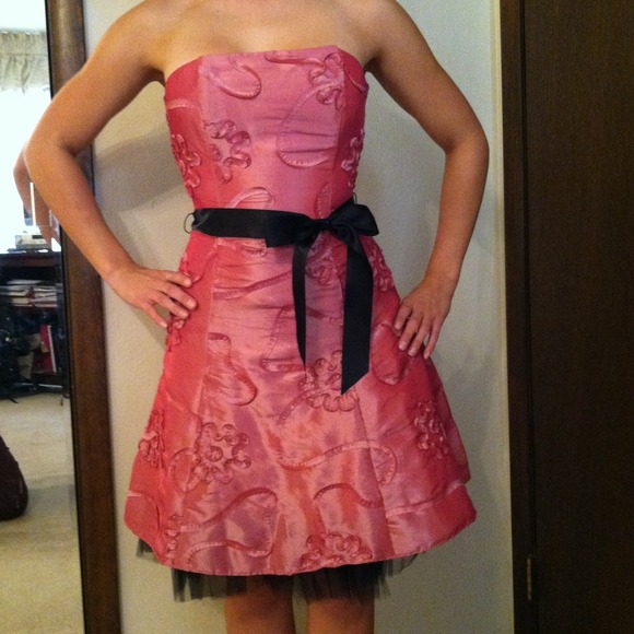 Glossy Rose Pink Dress
