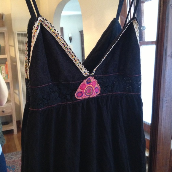 🚫🚫SOLD🚫🚫 Free People Slip Nightgown beaded