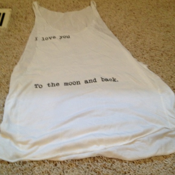 Oversized I love you to the moon and back brandy