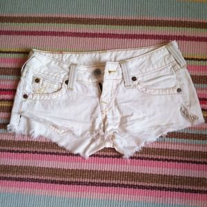 White true religion shorts