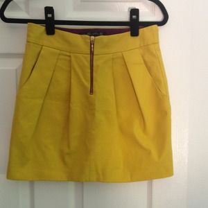 Yellow Zara skirt