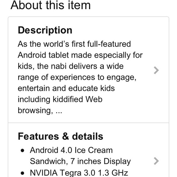 Nabi2 tablet for kids - Picture 3 of 3