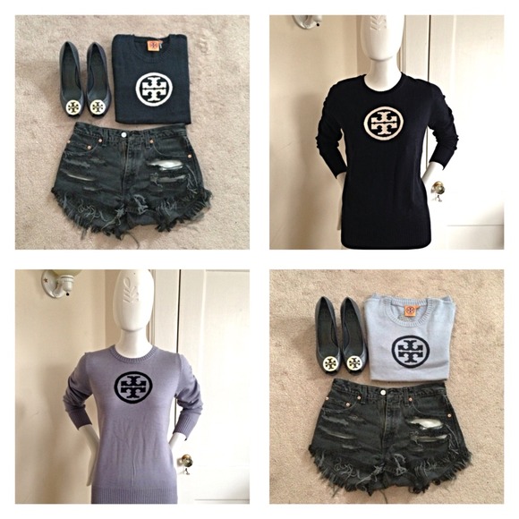 π SOLD πNWT Auth Tory Burch Logo Sweater - Picture 3 of 4