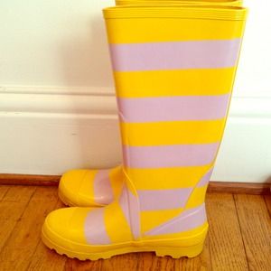 J.Crew striped wellies