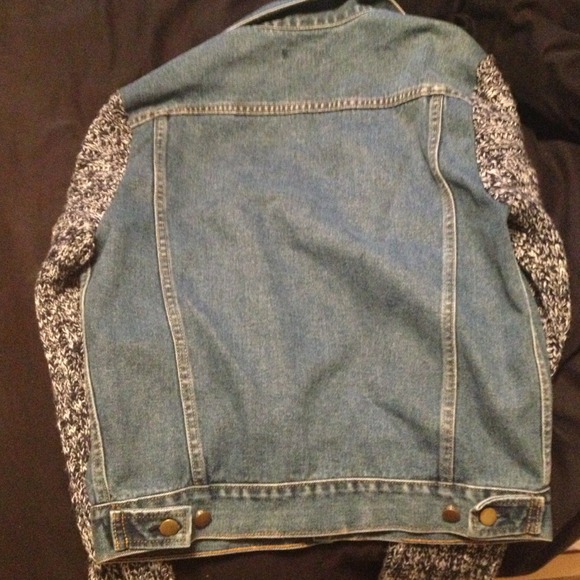LF jean jacket with wool sleeves - Picture 2 of 2