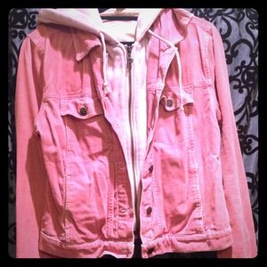 🎈TRADED🎈 PLUGG brand Corduroy Jacket Pink Small