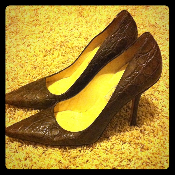 ‼️SALE‼️Jimmy Choo brown skin heels