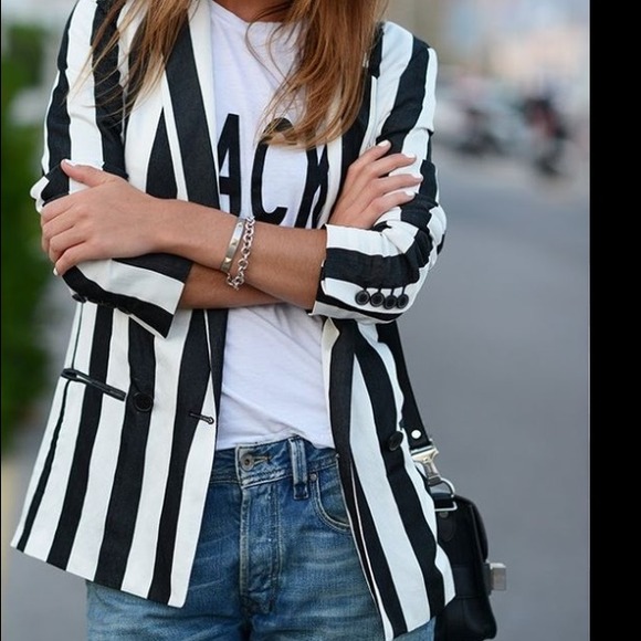 Zara Jackets & Blazers - Zara Striped Blazer size Medium & XS